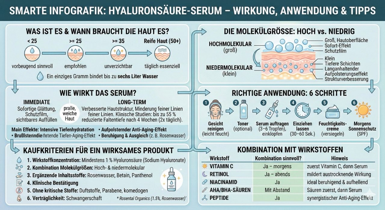 Hyaluronsäure-Serum: Wirkung, Anwendung & der ultimative Kaufratgeber 2026 48 info