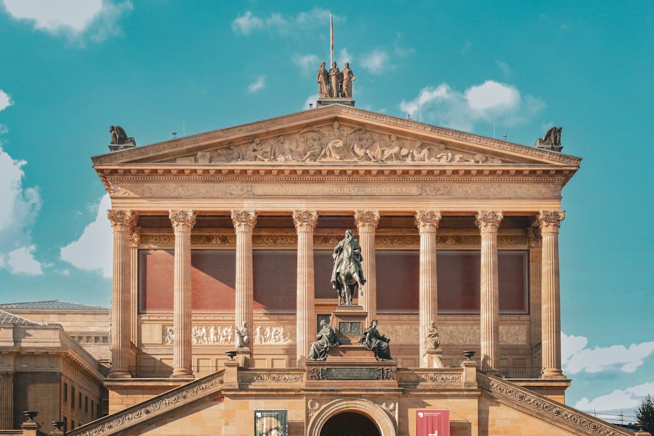 ddr museum berlin - Front view of the historical Altes Museum in Berlin, showcasing its neoclassical